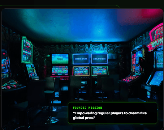 Gaming room with illuminated monitors